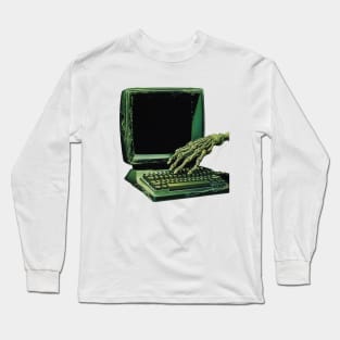 Ghost in the Machine: A Haunted Terminal Long Sleeve T-Shirt